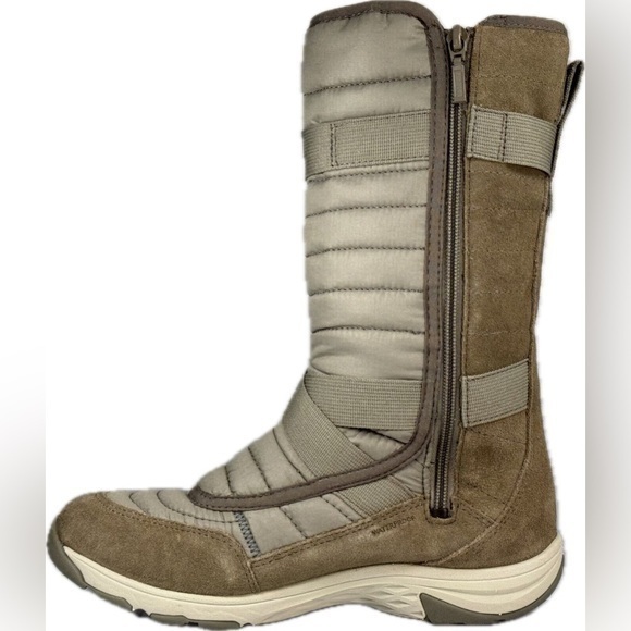💋NWT MERRELL APPROACH SPORT TALL ZIP WATERPROOF FAUX FUR BOOTS Brindle 10 - Picture 4 of 10